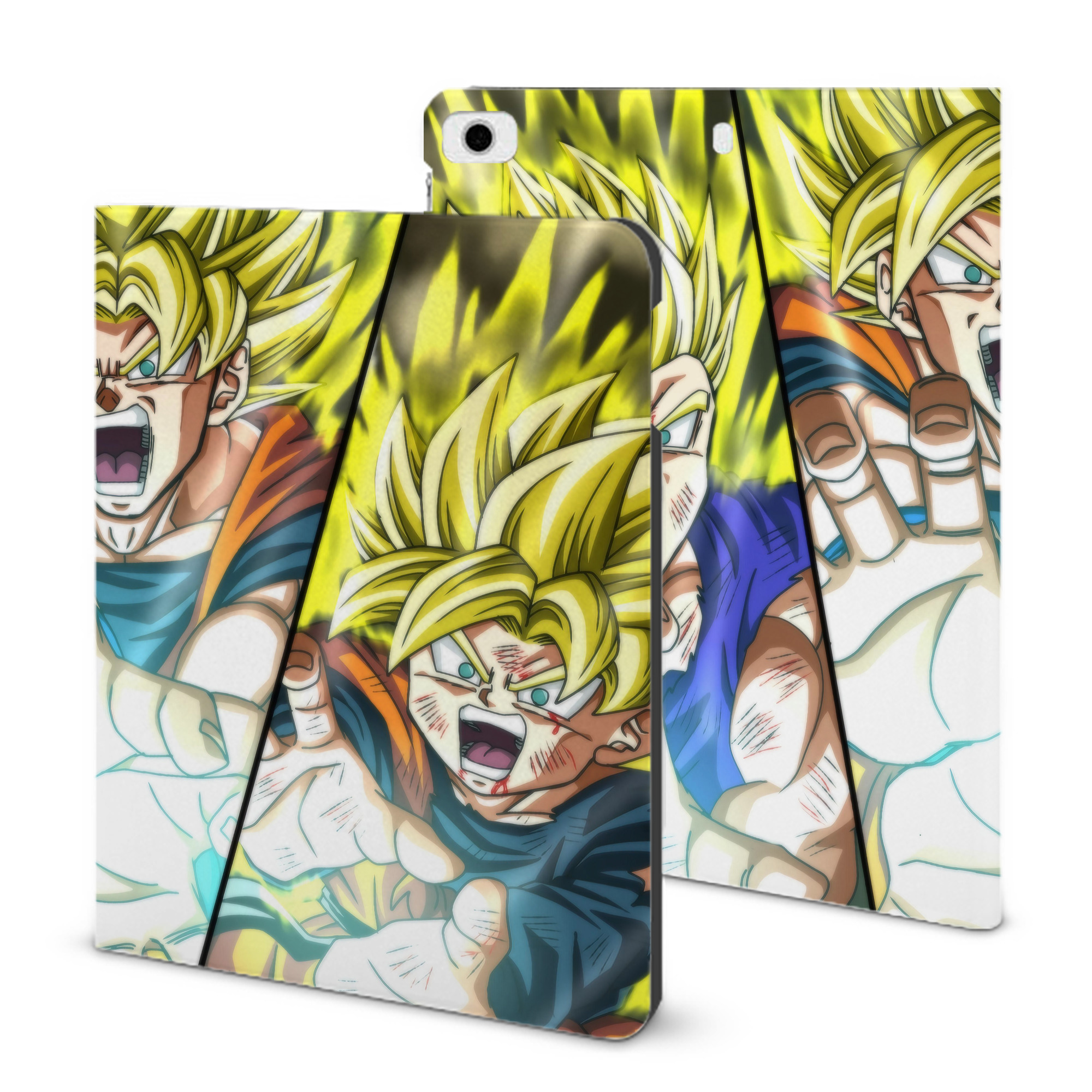（画像用） ドラゴンボール DRAGON BALL IPad ケース ブック型 PUレザー TPU 耐衝撃 軽量 薄型 ペン収納なし 全面保護 IPad 各モデル対応